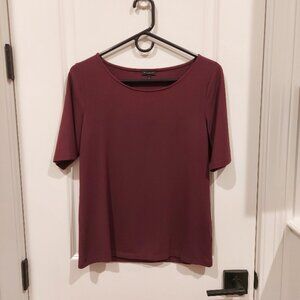 Talbots Scoop-Neck Short Sleeve Top
